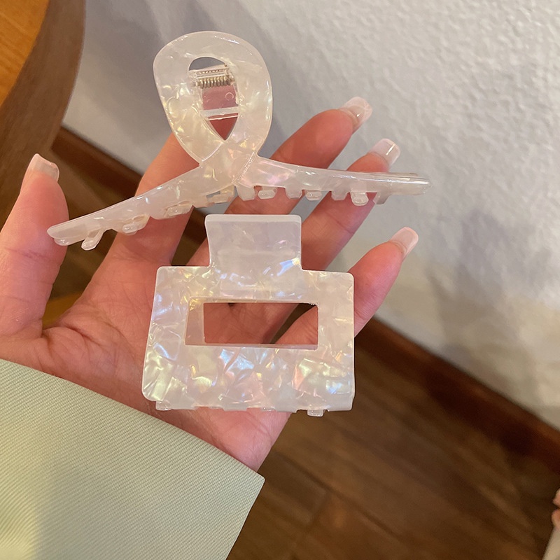 Kẹp Tóc Họa Tiết Da Báo / Cá Mập Phong Cách Retro Nhật Hàn Đơn Giản Cho Nữ