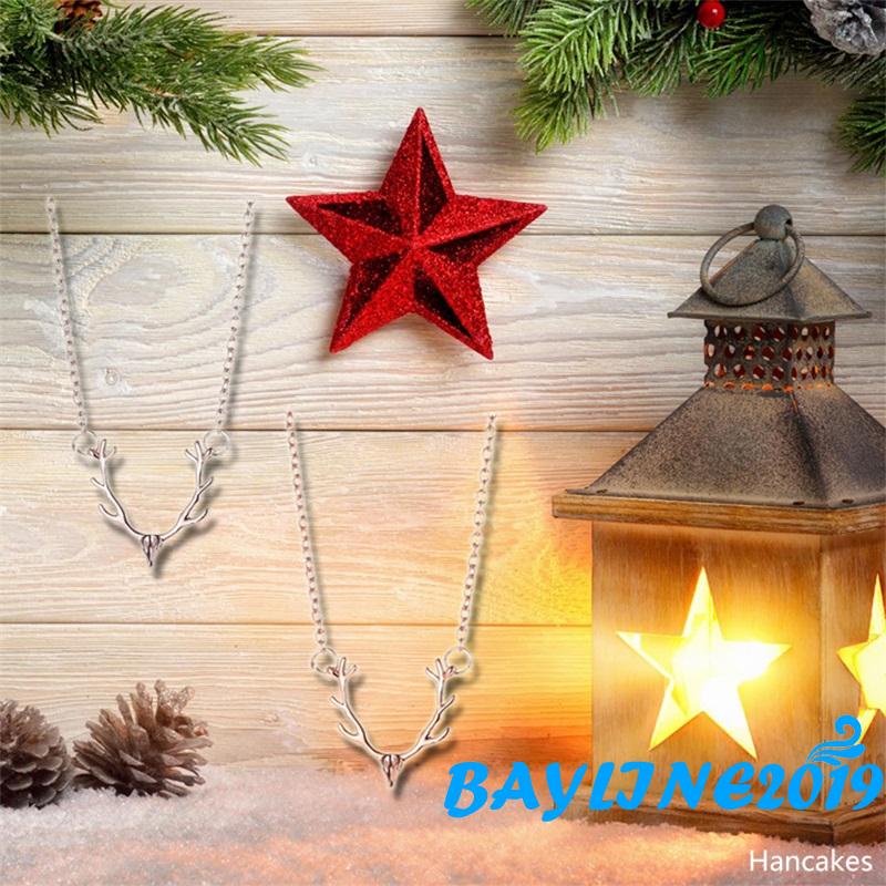 Vòng cổ mặt hình tuần lộc phong cách giáng sinh thời trang cho nữ