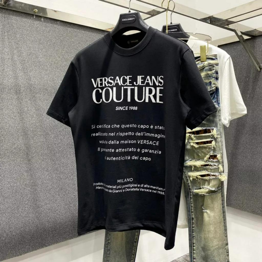 Áo Thun Versace ❤ Áo Phông Chất Cotton Dày Dặn Dáng Rộng Nam Nữ NVA394