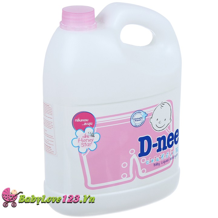 NƯỚC GIẶT XÃ DNEE 3000ML MÀU HỒNG
