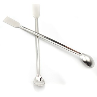 Muỗng inox 20cm 2 đầu làm thí nghiệm hóa học