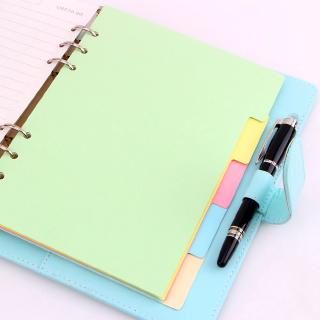 A5 A6 A7 Index Page 6 Holes Planner Papers Notebook Inner Paper Matching Stationery