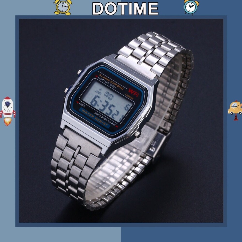 Đồng hồ đeo tay Dotime nam nữ WR unisex dây hơp kim cao cấp ZO51