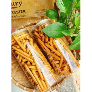 Bánh đũa lon pet 250g - mặn mặn ngọt ngọt