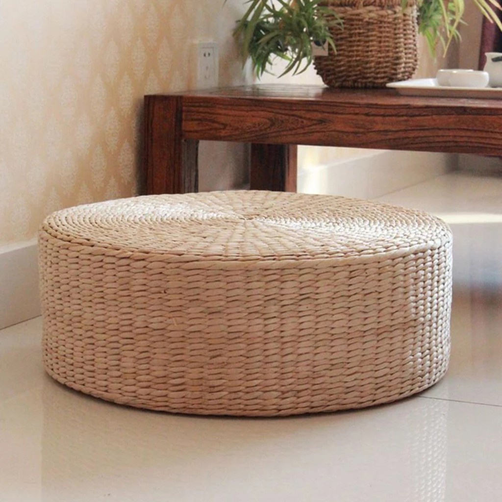 Đệm Ngồi Đan Cói Hình Tròn Tiện Dụng Chất Lượng Cao