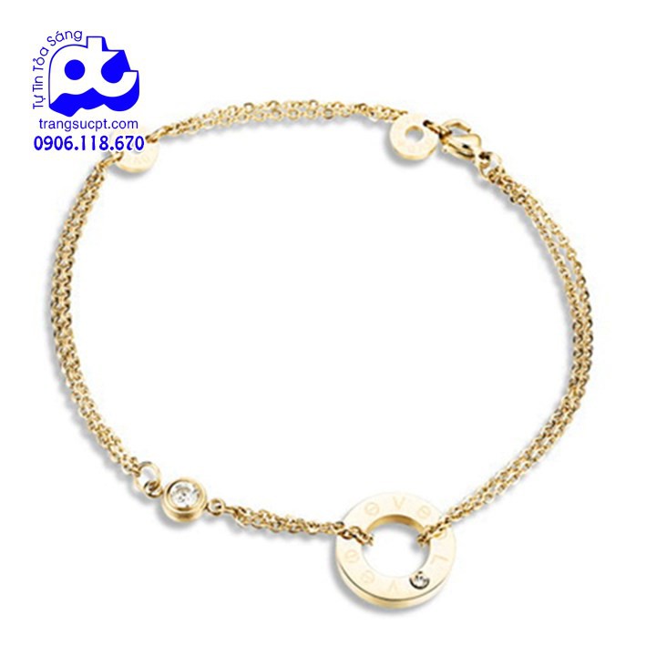 Lắc chân nữ titan cao cấp sang trọng phong cách hàn quốc cao cấp không đen - BB_LC_46