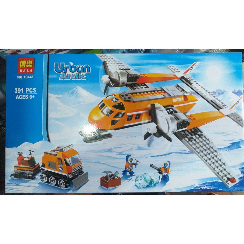 Lắp ráp Urban 10441 arctic thám hiểm bắc cực. Máy bay phản lực 391 mảnh