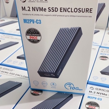 Box ổ cứng SSD M2 NVME / M2 SATA to USB Type-C ORICO /GLOWY - Bảo hành 12 tháng !!!