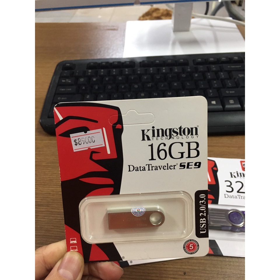 Usb 32Gb 16Gb 8Gb Kingston Chính hãng Bảo Hành 12 Tháng Cài win sao chép lưu trữ dữ liệu
