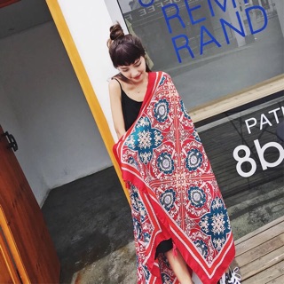 Khăn du lịch khăn đi biển boho S31810 có ảnh thật