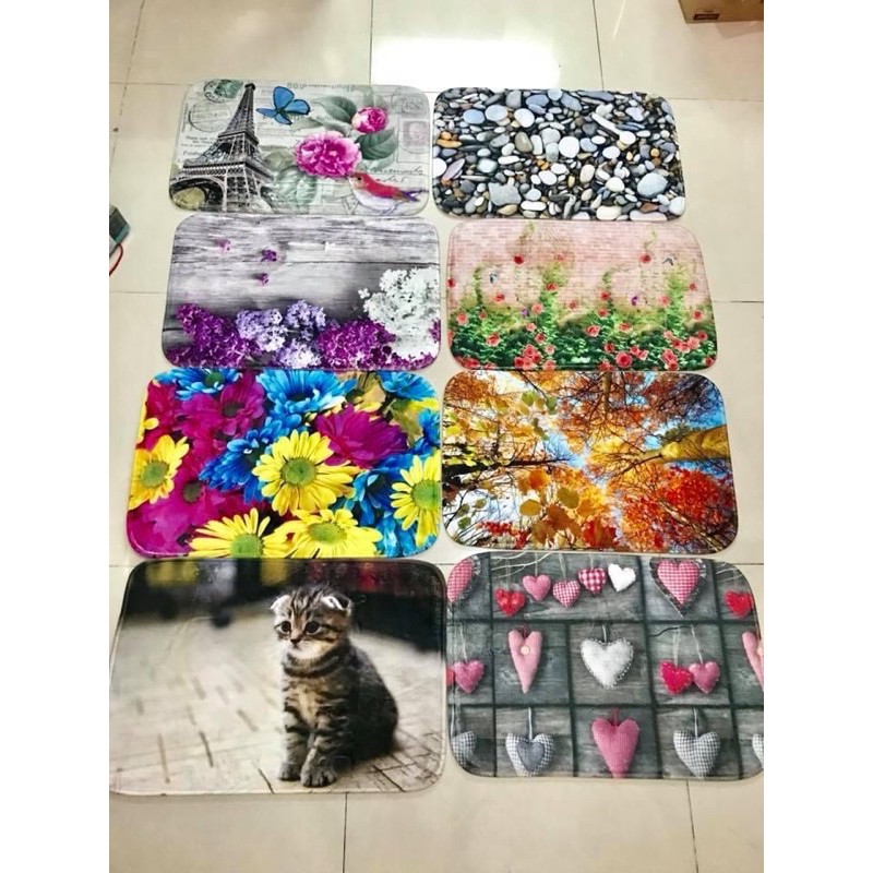 ( Mẫu ngẫu nhiên) Thảm dậm chân 3d