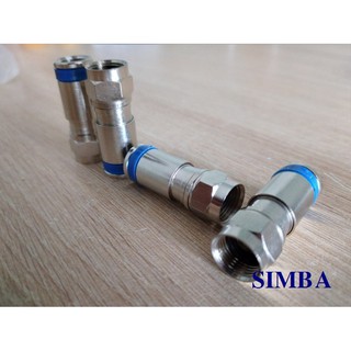 1 Cái đầu nối F5 cho truyền hình cáp, anten chảo K+, rắc F5 Camera loại nén cao cấp Model : FE058 Hãng FZ BH 12 Tháng