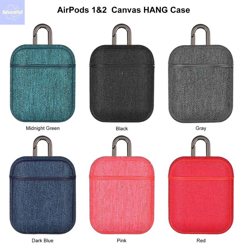 👏Ready Stock🎀 Airpods 1/2 High-end Business Style Cloth Headphone Cases for Apple Series 1 2 Protection Bluetooth Headset Cover