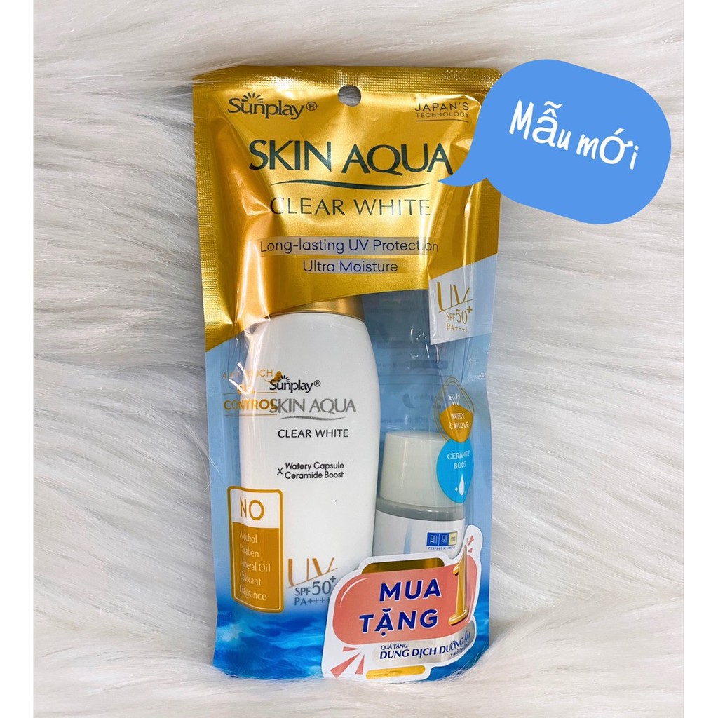 ✅ CHAI LỚN 55g Sữa chống nắng trắng da Sunplay Skin Aqua spf 50+ Pa ++++