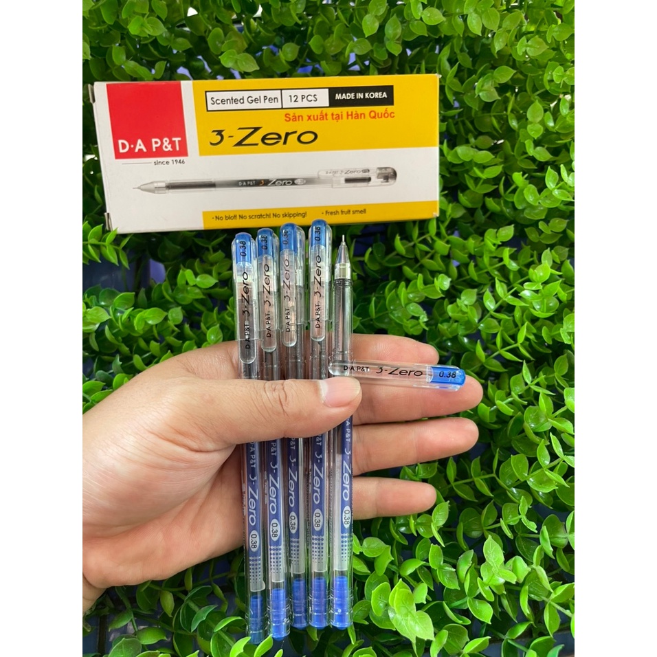 Bút Zero - Bút bi gel Zero Xanh Đen Đỏ Tím không lem, khô mực nhanh