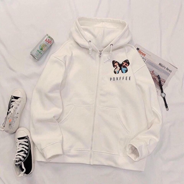 Áo nỉ hoodle hình bướm (69k) HANA260