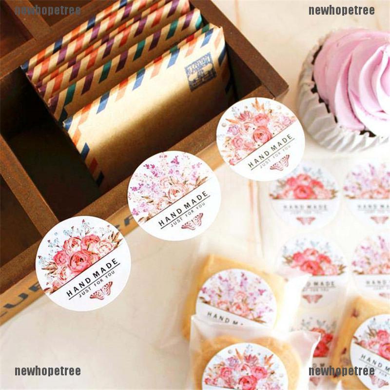 54 Miếng dán sticker hình bông hoa dán trên quà cưới