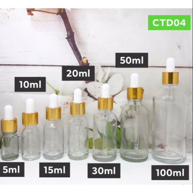Combo 50 chai tinh dầu 20ml nút bóp