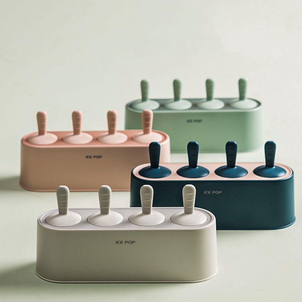 YIYU Khuôn Silicone Làm Kem Que Sử Dụng Nhiều Lần