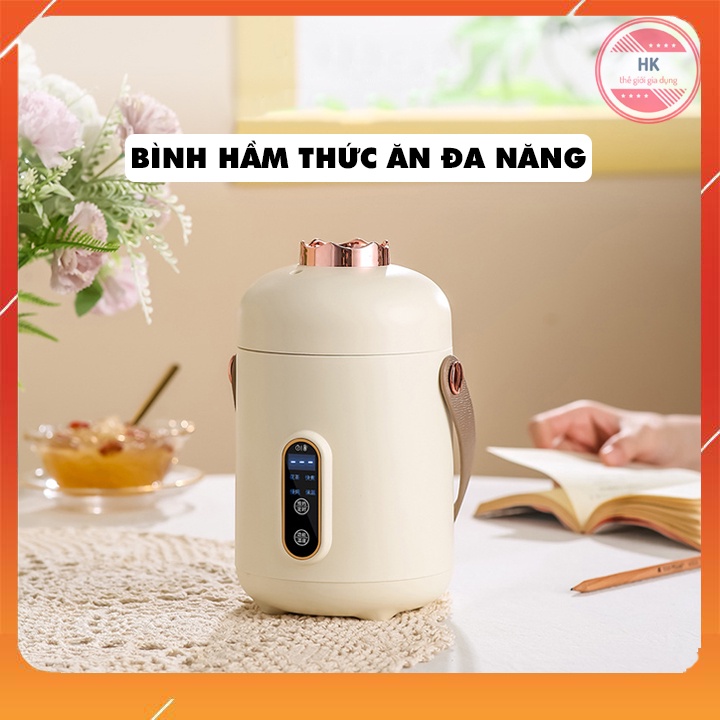 Nồi hầm điện mini đa năng - cặp lồng giữ nhiệt thông minh công suất 500W và nhiều màu sắc - Phù hợp cho mọi lứa tuổi