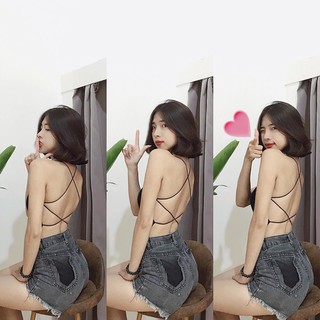 Bodysuits hở lưng dây tròn