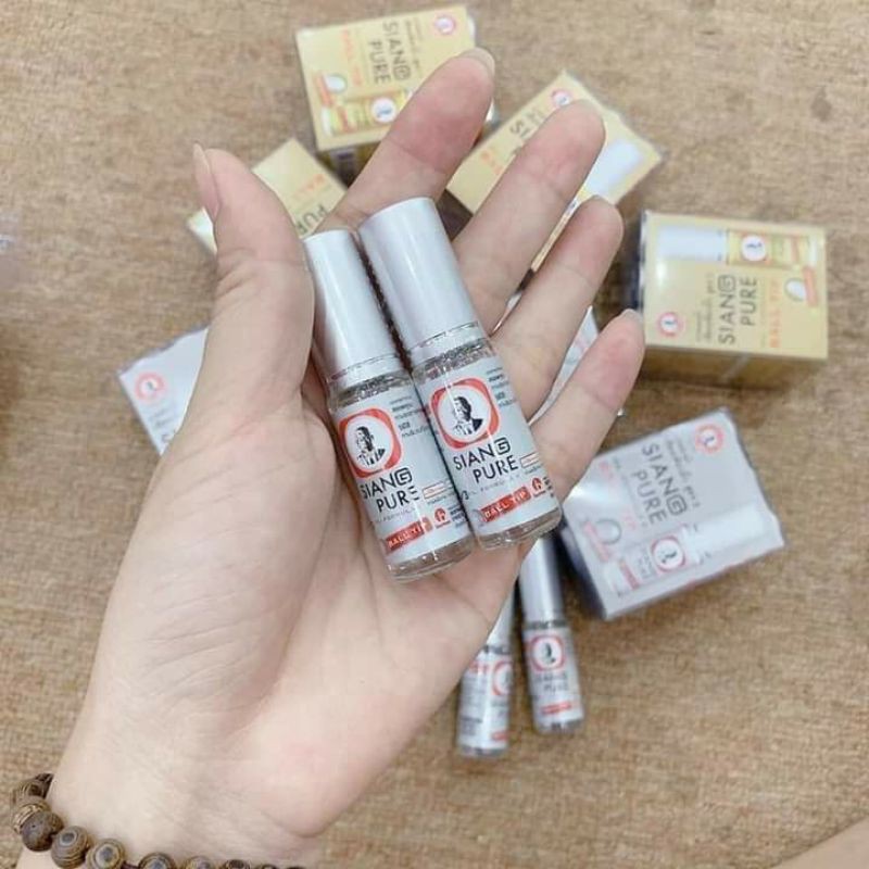 Dầu Gió Bi ⚡𝗧𝗵𝗮́𝗶𝗹𝗮𝗻𝗱⚡ Dầu Gió Lăn Siang Pure Oil Formula Ball Tip 3cc