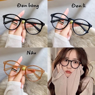 Kính Gọng Nhựa Mắt Mèo Cao Cấp Hàn Quốc Nam Nữ  Thời Trang Dễ Phối Đồ Thay Được Mắt Cận