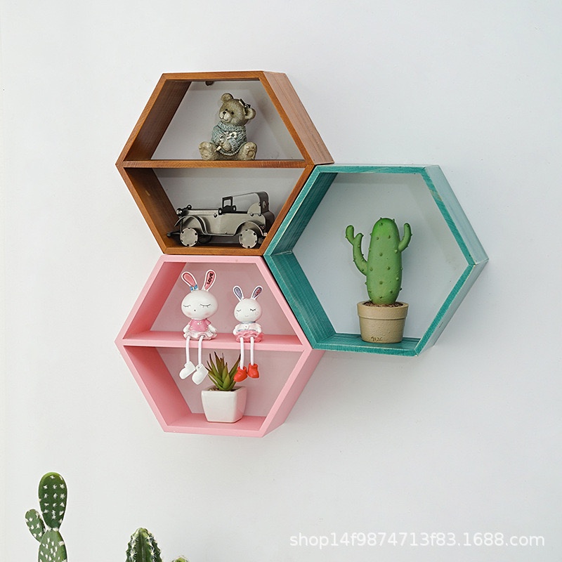 KỆ LỤC GIÁC KỆ TỔ ONG TREO TƯỜNG KỆ NGÔI NHÀ