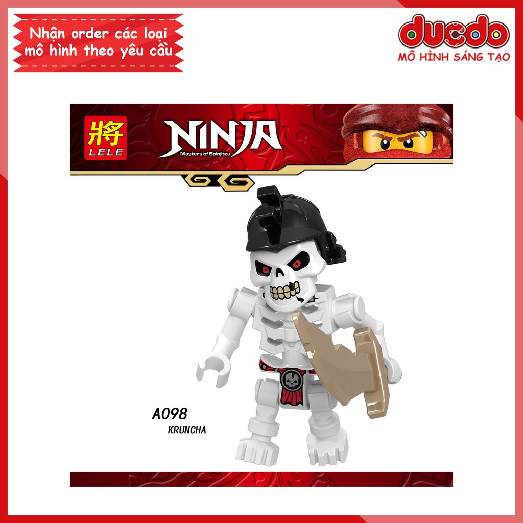 Minifigures các nhân vật Ninjago - Đồ chơi Lắp ghép Xếp hình Mini Mô hình Ninja LeLe A098-A105