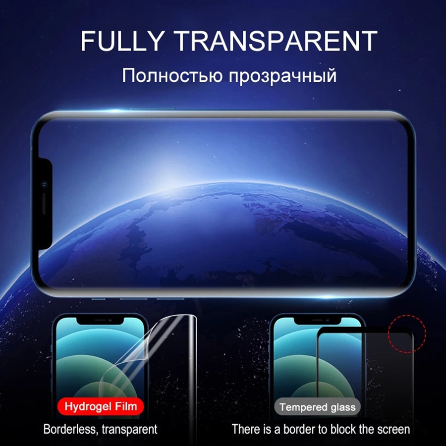 Kính Cường Lực Hydrogel Bảo Vệ Toàn Màn Hình Cho iPhone 15 14 13 12 mini 11 Pro Max X XR XS Max SE 2020 8 7 6 6s Plus