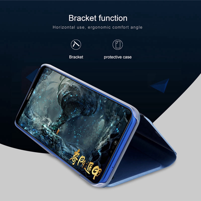 Bao da điện thoại nắp lật gương cho điện thoại OPPO F9 F7 F5 A73 A83 A71 Find X R17 Pro | BigBuy360 - bigbuy360.vn