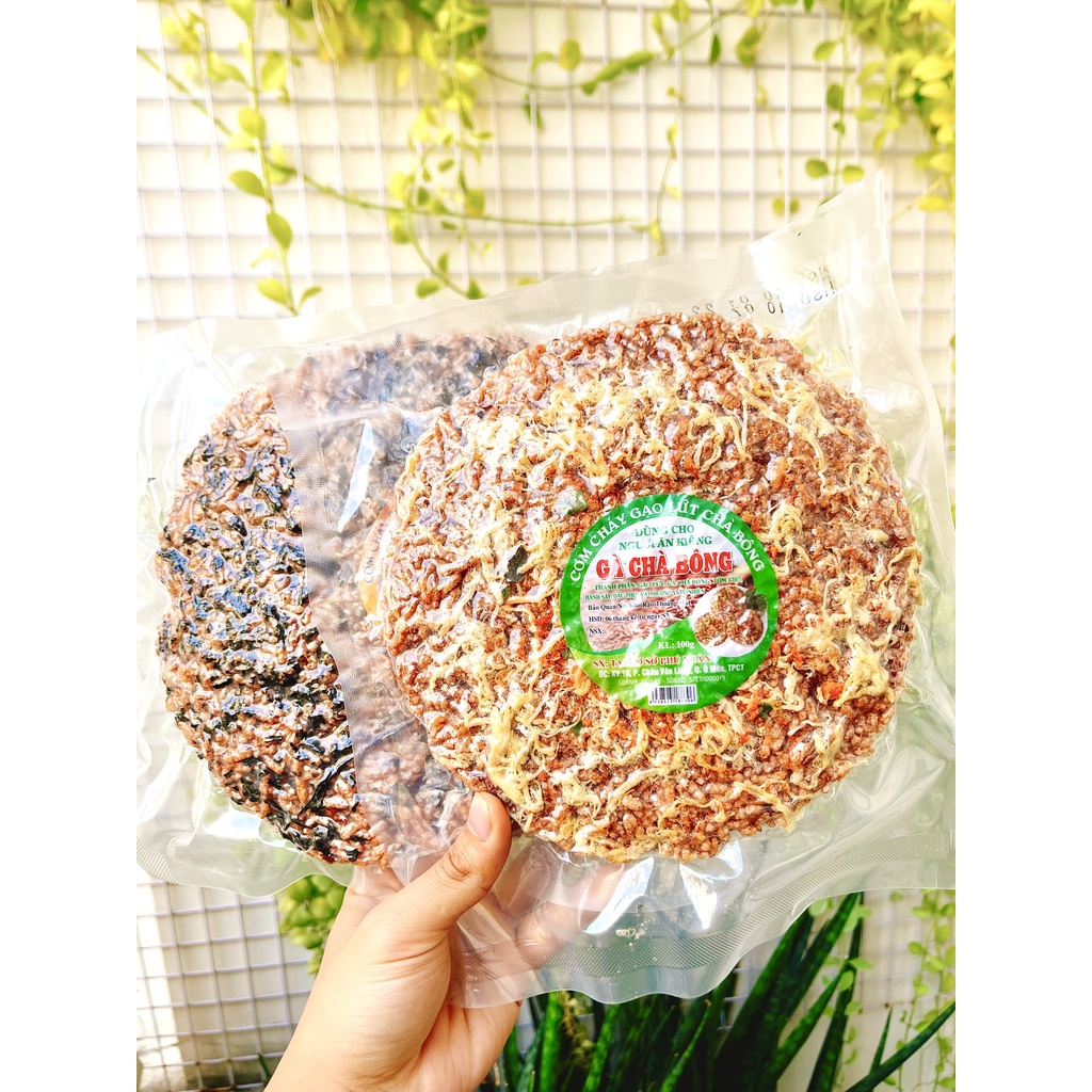 [ Ăn kiêng ] Cơm cháy gạo lứt chà bông / rong biển, giảm cân, eatclean (100g)