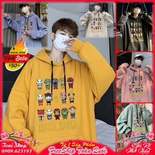 ÁO HOODIE - ÁO KHOÁC NỈ NGOẠI (HD2290 - Nhân Vật Hoạt Hình)