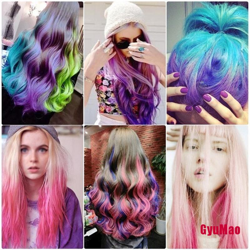 Lược Nhuộm Tóc Tạm Thời 10 Màu Tùy Chọn Dùng Một Lần Tiện Dụng