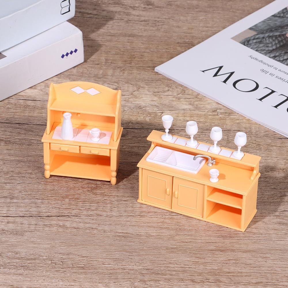LAYOR1 Mô Hình Nội Thất Nhà Bếp 3D Trang Trí Nhà Búp Bê