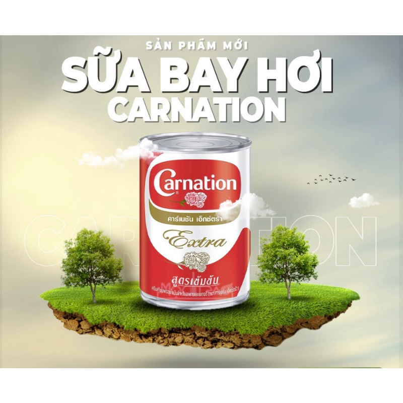 Sữa Béo Nước Bay Hơi CARNATION 369ML thái lan