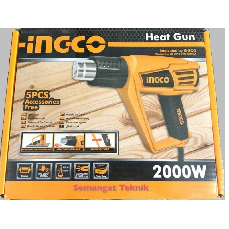 2000W Súng thổi khò nhiệt hơi nóng INGCO HG20008