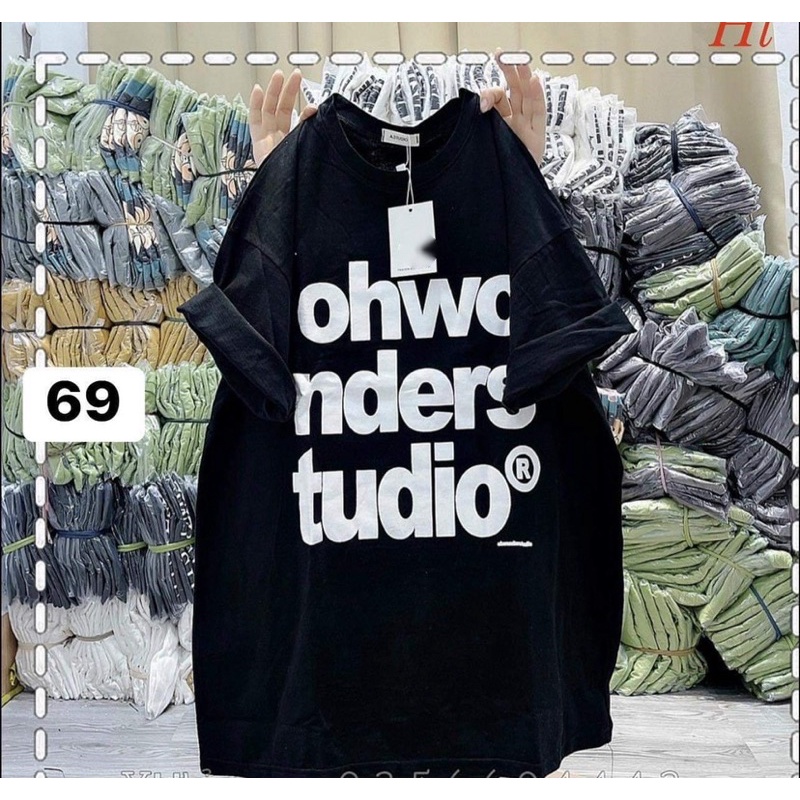 Áo phông ba dòng chữ to HT11