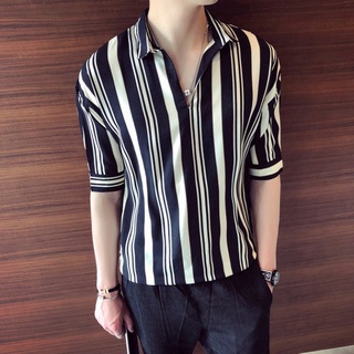 Áo sơ mi nam ngắn tay kẻ sọc - t0208