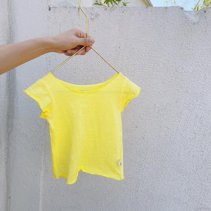 Áo Thun Ngắn Tay Cổ Tròn Cho Bé Gái