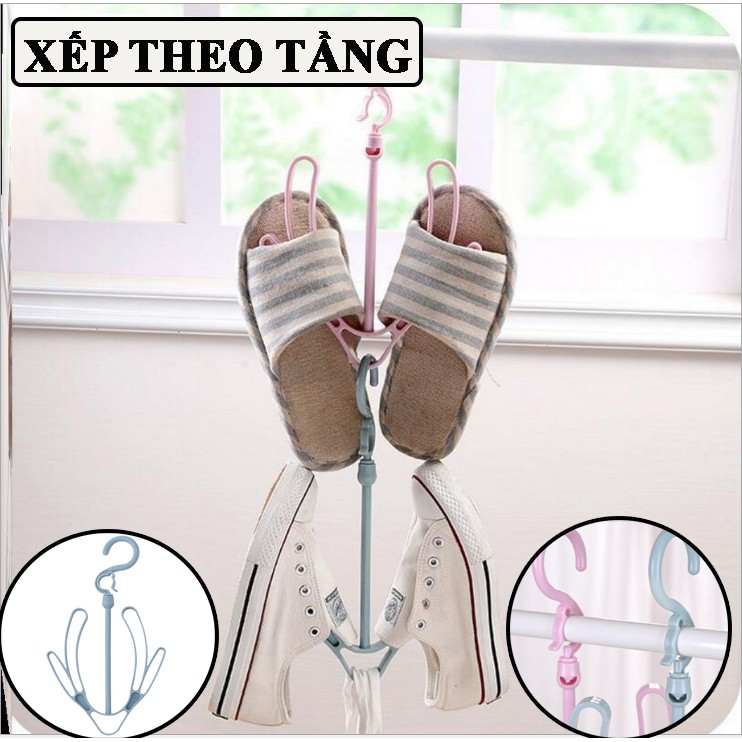 [COMBO 5]Móc phơi giày❤️SALE❤️Móc treo giày đa năng  thông minh xoay 360 độ giúp khô giày dép nhanh chóng nhiều màu