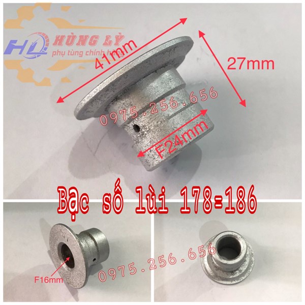 bạc số lùi 178=186 phụ tùng máy cày phụ tùng máy nông nghiệp phụ tùng Hùng Lỳ