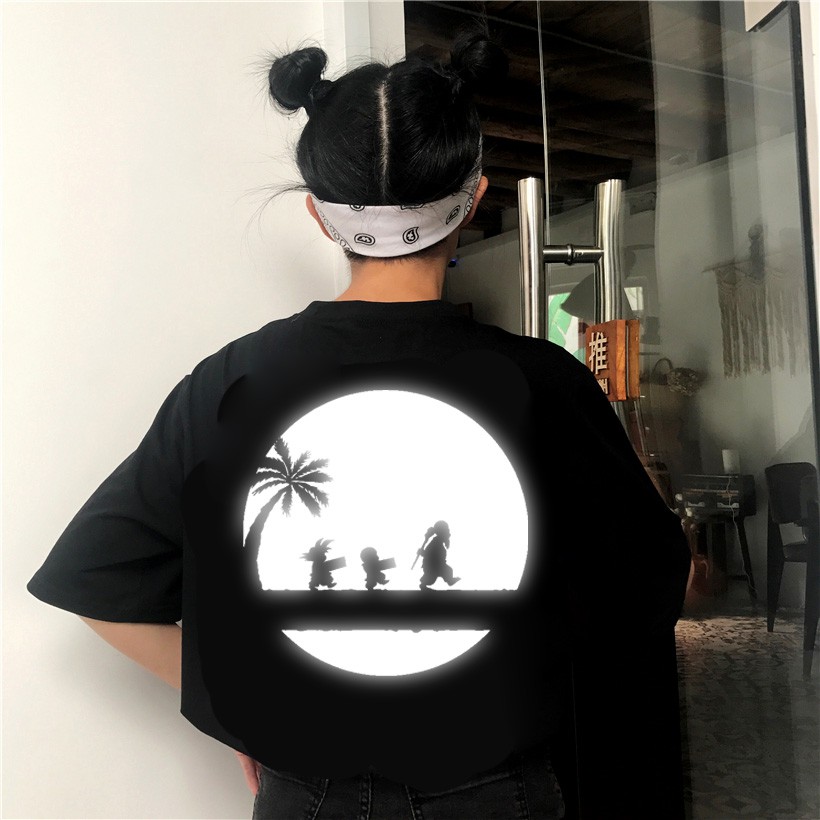 Áo thun tay lỡ Phản Quang Thầy Trò Goku Nam Nữ