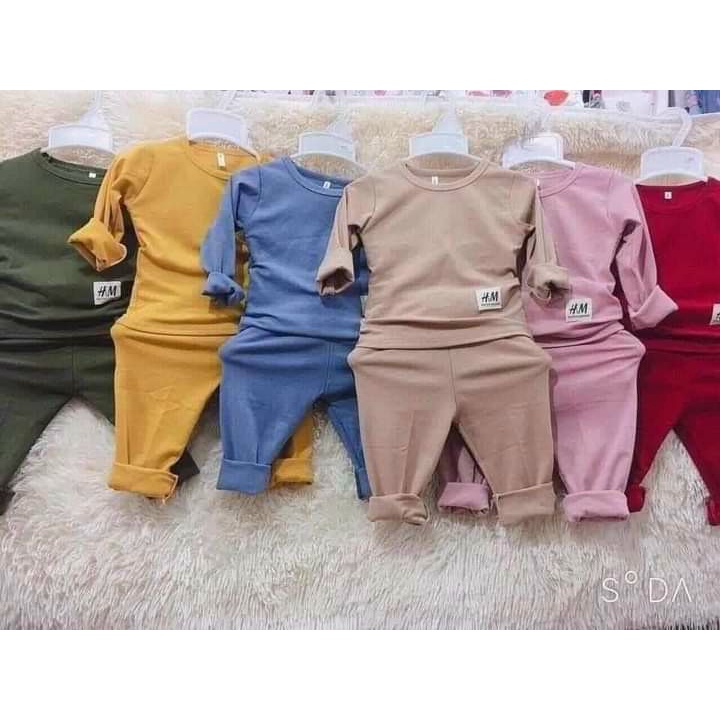 Combo 5 bộ cotton cho bé từ 6-20kg