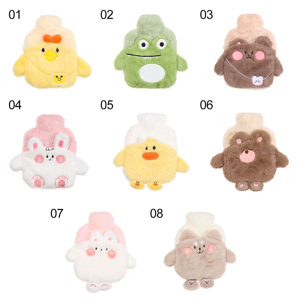 Lanfy Túi Chườm Nóng PVC Phủ Vải Lông PVC Mềm Mại Hình Thú Hoạt Hình Giảm Căng Thẳng Có Thể Tái Sử Dụng Làm Túi Chườm Nóng