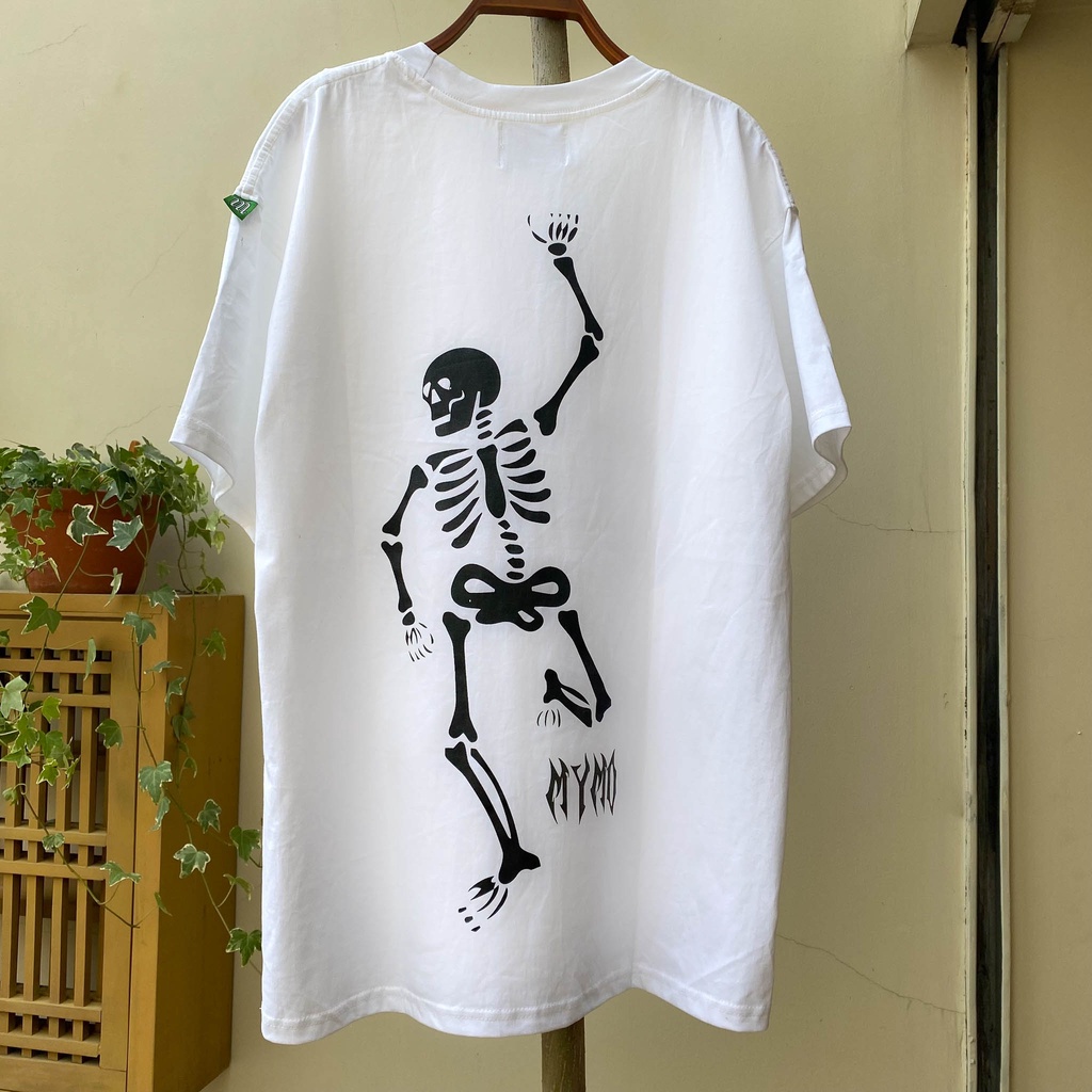 Áo Thun LocalBrand Mymospace Skeleton | Áo Thun Cotton Mịn Mát | Hàng Cao Cấp Chính Hãng