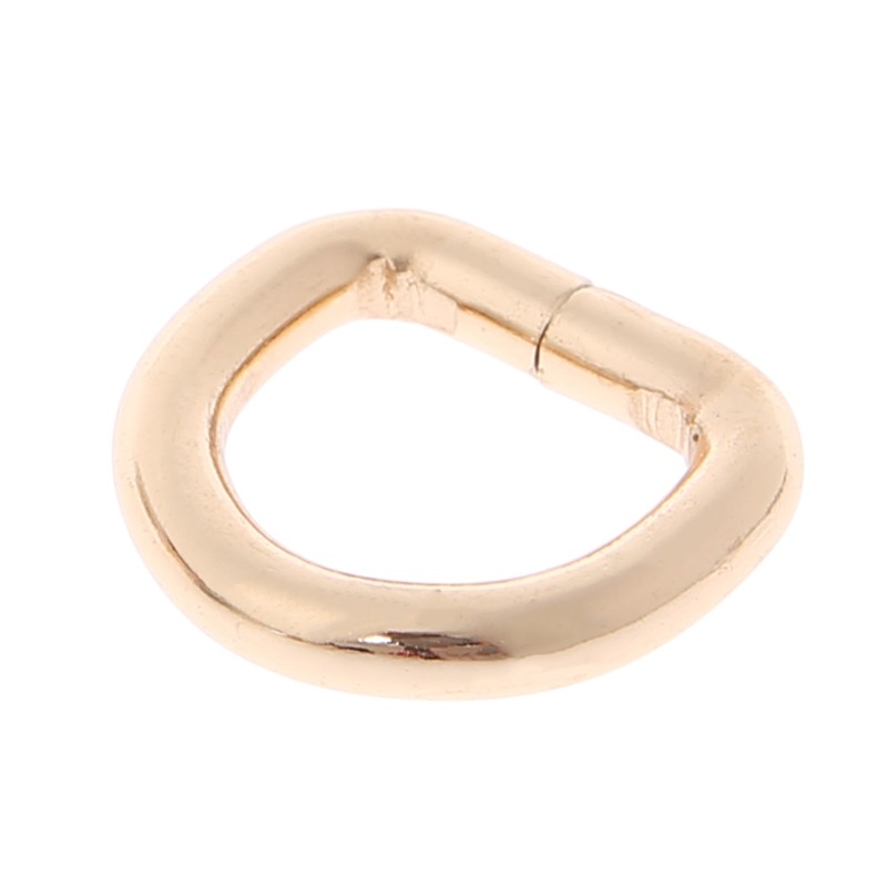 Bộ 10 vòng khóa kim loại hình chữ D 15mm dùng cho túi xách tay bằng da thời trang