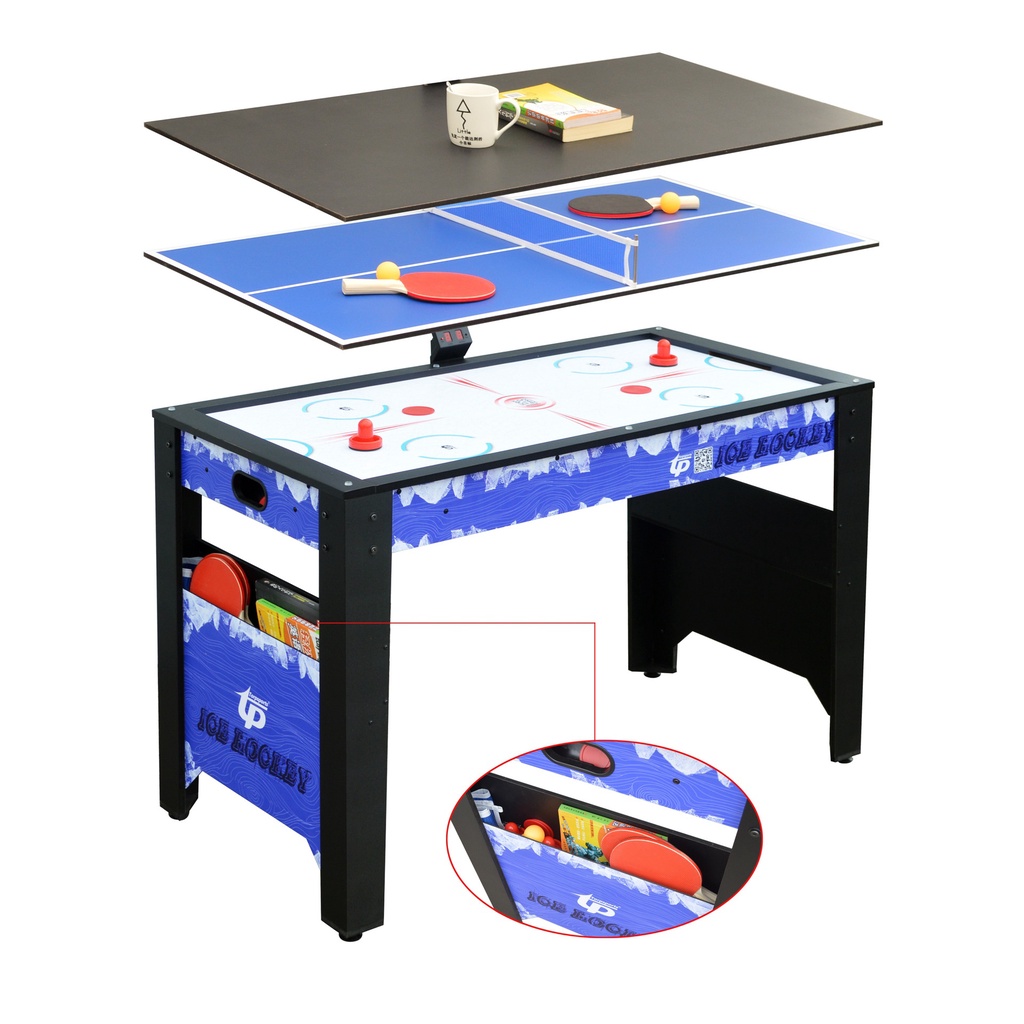 Bàn Đa Năng Air Hockey 1m2 Đầy Đủ Phụ Kiện, Bóng Bàn Đọc Sách 1,2m Cỡ Lớn Gia Đình Văn Phòng Hanana