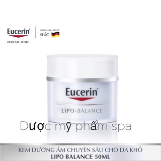 (HÀNG CHÍNH HÃNG) Kem dưỡng ẩm cho da khô và nhạy cảm Eucerin lipo balance 50ml