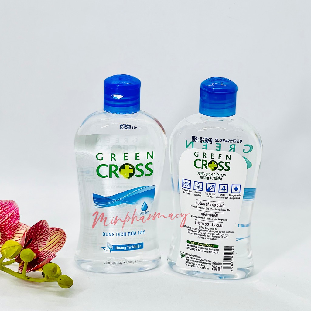 Dung dịch Nước Rửa tay Green Cross 250ml - Minpharmacy